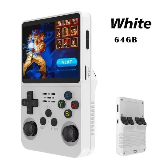 R36S Retro Handheld Video Game Console New Open Source Linux System 3.5Inch IPS Screen Portable Handheld Video 64GB 15000+Games